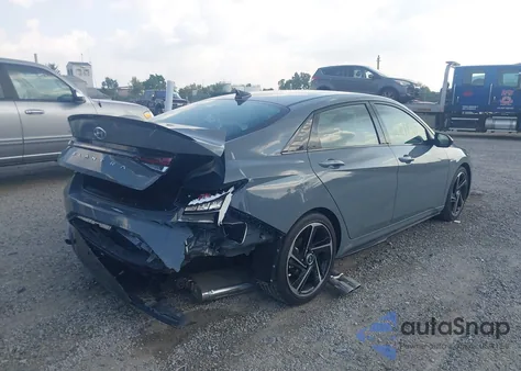 2021 Hyundai Elantra N Line z USA, uszkodzony, nr VIN KMHLR4AF8MU197989